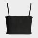 4. Nike Sportswear Essential Rib Crop Top Damen Schwarz/Weiß - DM6737-010