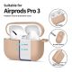 4. Tech-Protect Silikon-Hakenhülle für AirPods Pro – Beige