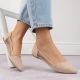 8. Jezzi W EVE59B beige Ballerinas mit spitzer Zehenpartie 