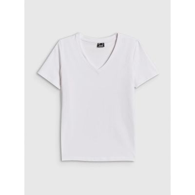 6. Damen-T-Shirt, schlicht, Größe 4F 4FRMM00TTSHF3618-10S