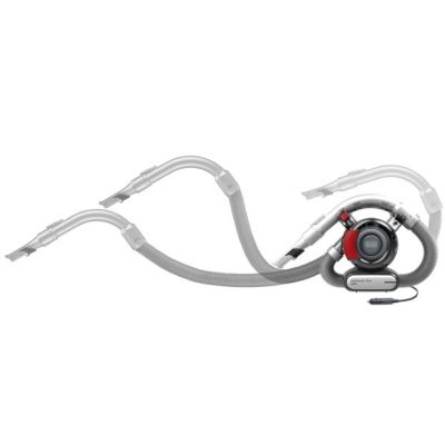 2. Black & Decker PD1200AV Tragbarer Staubsauger, beutellos, Grau/Rot