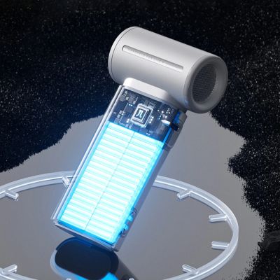 3. Jisulife Handventilator Life9 3600mAh Tragbarer Mini-Gebläse-USB-Ventilator - Grau