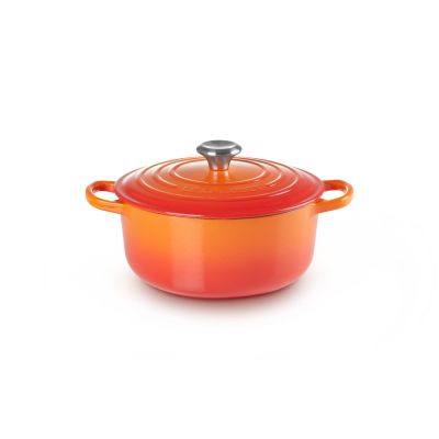 Le Creuset Signature Bräter rund 22 cm rot