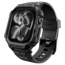 Spigen Rugged Armor Pro Schutzhülle und Armband für Apple Watch 46 mm – Mattschwarz