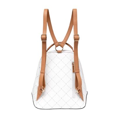 3. Puccini Monogram Kollektion Damen-Rucksack Weiß - BLXP0011P-0
