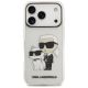 3. Karl Lagerfeld IML NFT Glitter Karl&Choupette Hülle für iPhone 18 Pro Max / 17 Pro Max - Transparent
