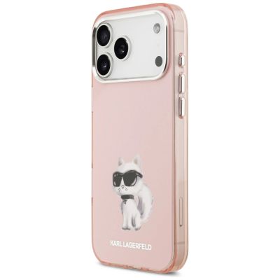 2. Karl Lagerfeld IML Aquarelle Choupette & Logo MagSafe Hülle für iPhone 17 Pro - Pink