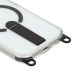 7. iPhone 17 Hülle mit Ständer, kurzem (30 cm) und langem (120 cm) Tragegurt, kompatibel mit MagSafe – Schwarz
