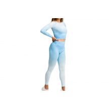GymHero Ombre Rashguard Langarm LONG-BABYBLUE Blau M