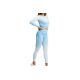 GymHero Ombre Rashguard Langarm LONG-BABYBLUE Blau M