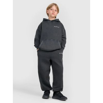 5. Jungen-Sweatshirt mit Kapuze, offen, 4F 4FJRAW25TSWSM2344-22S