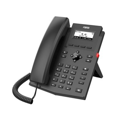 2. Fanvil X301W VoIP-Telefon, Schwarz, 2-zeiliges LCD-Display, WLAN