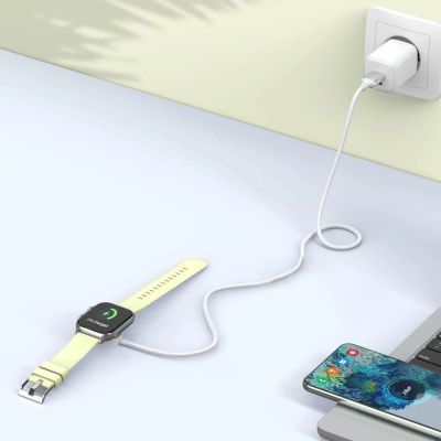 4. Tech-Protect UltraBoost USB-C Induktives Ladegerät für Apple Watch 1m - Weiß