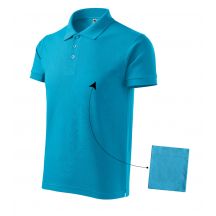 Malfini Cotton M MLI-21244 türkisfarbenes Poloshirt