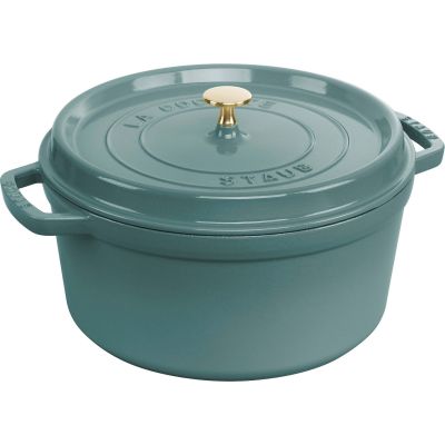 STAUB LA COCOTTE Runder Gusseisentopf 2,2 l, Eukalyptus