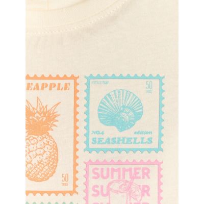 6. Mädchen-T-Shirt mit Aufdruck, regulär, Größe 4F 4FJRAW26TTSHF4325-11S