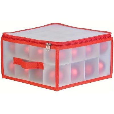 13. AUFBEWAHRUNGSBOX FÜR CHRISTBAUMKUGELN 34X34X17CM