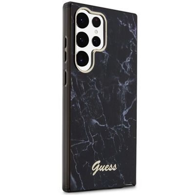 5. Guess GUHCS23LPCUMAK S23 Ultra S918 schwarz/schwarzes Hardcase Marble