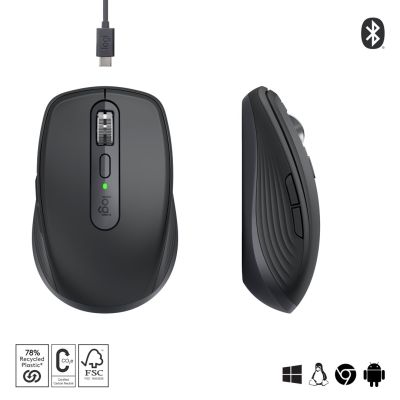 2. Logitech MX Anywhere 3S Graphite Maus