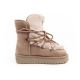 13. D.Franklin Damen Winter Schneestiefel, modisches Fellfutter, braun hoch
