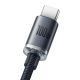 7. Baseus Crystal Shine Series Kabel USB-Kabel für schnelles Aufladen und Datenübertragung USB Typ A - USB Typ C 100W 1,2m schwarz (CAJY000401)