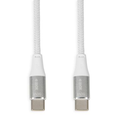 I-BOX USB-Typ-C-Kabel 60 W 2 m PD/QC Weiß