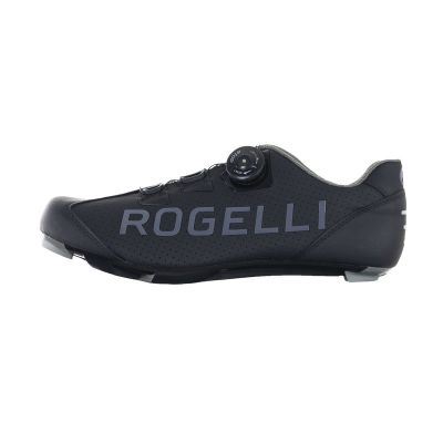 Rogelli AB-410 Rennradschuhe, schwarz und grau, Größe 45