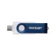 PARTIOT USB-Stick Xporter X550 64 GB, Dual USB A+C, 80 MB/s, Aluminium-Kunststoff