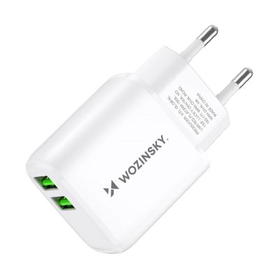 4. Wozinsky CUWCW 2.4A 2 x USB-A Wandladegerät - Weiß