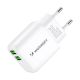 4. Wozinsky CUWCW 2.4A 2 x USB-A Wandladegerät - Weiß