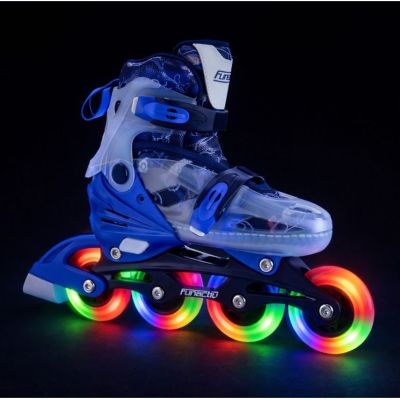 14. Rollschuhe/Verstellbare FunActiv Adapt LED 4-in-1 Rollschuhe für Jungen