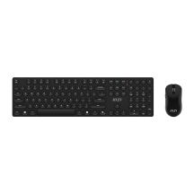 MSI FORGE K210 Kabelloses Set mit Tastatur und Maus (inkl. USB-Anschluss) – Heim-/Büro-Set, Schwarz