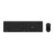 MSI FORGE K210 Kabelloses Set mit Tastatur und Maus (inkl. USB-Anschluss) – Heim-/Büro-Set, Schwarz