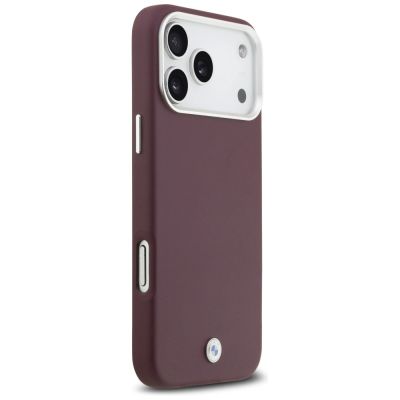 4. BMW -Logo-Metallhülle mit MagSafe-Funktion für iPhone 17 Pro Max – Rot