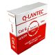 Q-LANTEC U/UTP Netzwerkkabel Kategorie 6, verdrilltes Adernpaar, PVC, Eca 4PR, 1 Gbit/s (10 Gbit/s bis zu 55 m), grau, 100 m (KIU6PVC100Q)