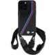 2. BMW M Edition Carbon Tricolor Lines & Strap Hülle für iPhone 15 Pro Max – Schwarz