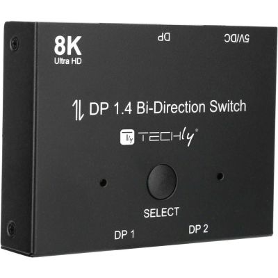 13. Techly IDATA-DP-2DP-8KT DisplayPort-Videoschalter