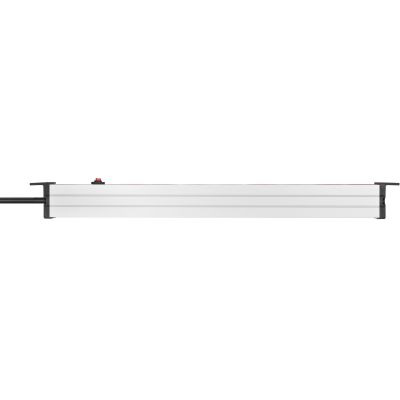 3. Steckdosenleiste Brennenstuhl Alu-Line 19" Steckdosenleiste 8-fach - 10A Sicherungsautomat und Kaltgerätestecker [19" Steckerleiste für Serverschränke mit 2m Kabel]