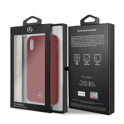 7. Mercedes Silicone Line iPhone Xr Hülle - Rot