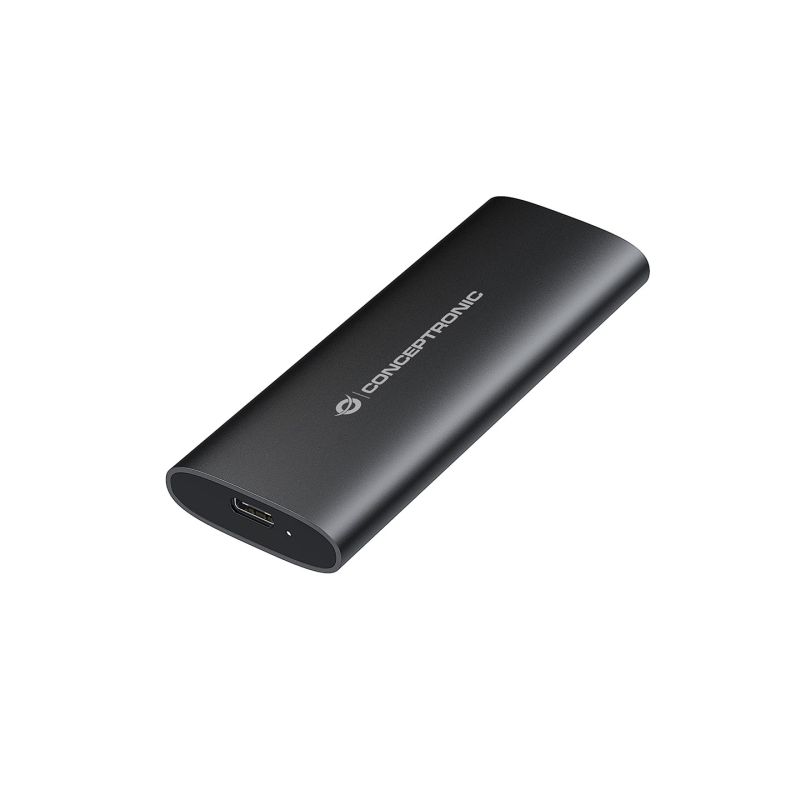 Conceptronic StreamVault DANTE04B Festplattengehäuse SSD-Gehäuse Schwarz M.2