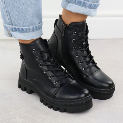 7. Damenstiefeletten in Schwarz Potocki Z25-JE19317
