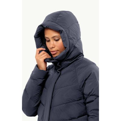 7. Jack Wolfskin MARIENPLATZ COAT W night blue Daunen-isolierte Damen Winterjacke marineblau (1206971_1010)