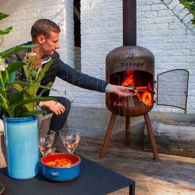 28. Bonfeu Bonbono Gartenkamin rostig 4501R