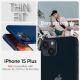 2. Spigen Thin Fit Hülle für iPhone 15 Plus – Blau