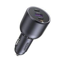 Ugreen EC705 Kfz-Ladegerät 130 W, 2x USB-C, 1x USB-A – grau