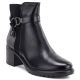 Gefütterte Damen-Ankle-Boots mit Blockabsatz, schwarz, Potocki SZ12873