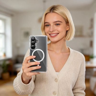 6. Tech-Protect FlexAir Hybrid MagSafe Hülle für Samsung Galaxy A36 / A56 / A37 5G - Transparent