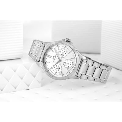 6. CASIO LTP-V300D-7 Damenuhr + Box