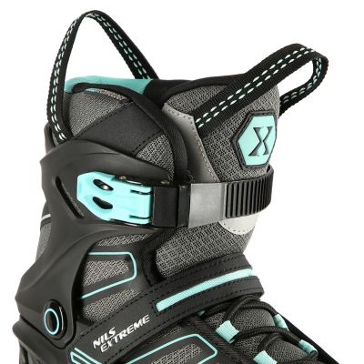 7. NILS Extreme NA14217 Rollschuhe schwarz und mint Größe 45