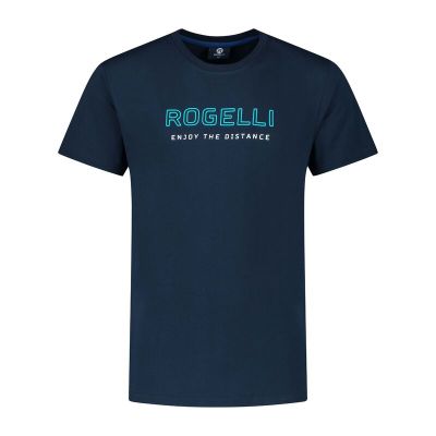 Rogelli Herren-T-Shirt LOGO marineblau S
